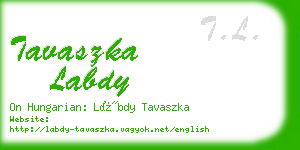 tavaszka labdy business card